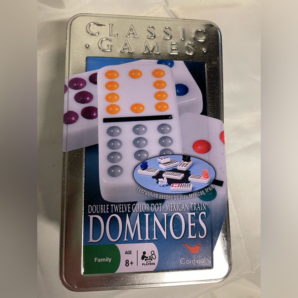 Double Twelve Color Dot Dominoes - Multi Color